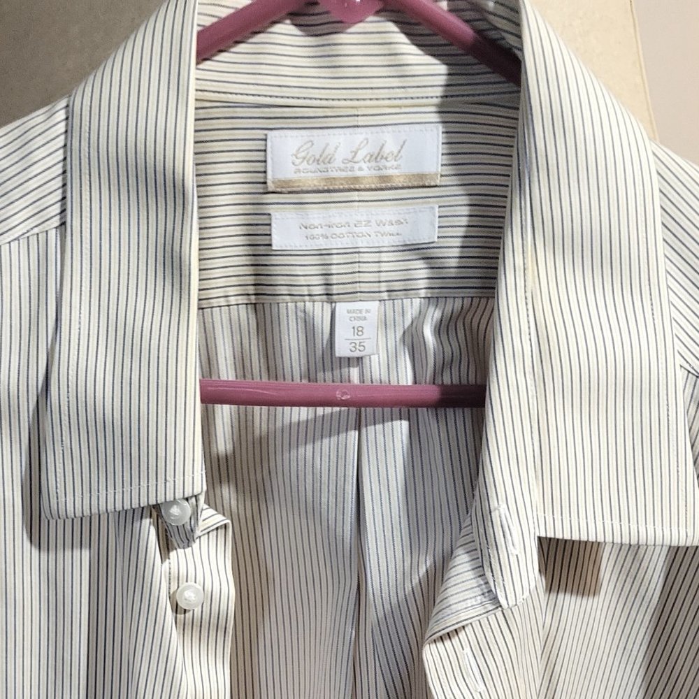 Gold Label Iron Free PinStripe